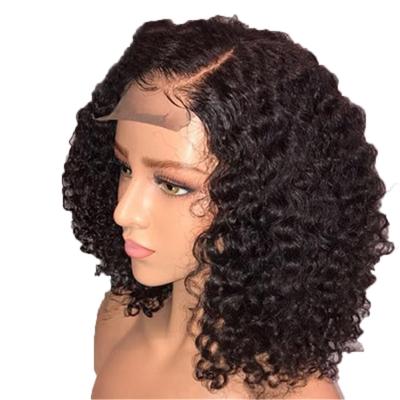 China Seller Jerry Curl Brazilian Hair Wigs Kinky Full Front Lace Wig For Women Jerry Curl Full Lace Wig for sale