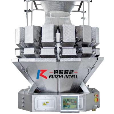 China Chicken Food Weight Counting Automatic Scale 14 Head Weigher Multihead Packing Machine for sale