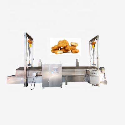 China 7000mm French Fries Production Line Electric Continuous Potato Chips Frying Machine for sale