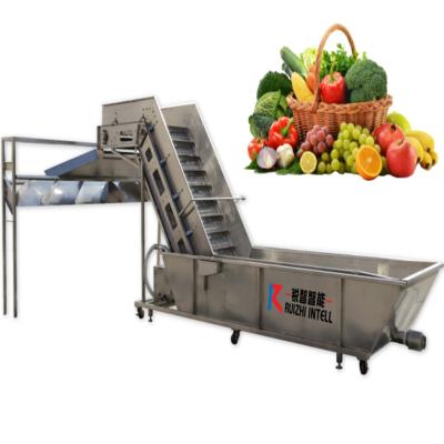 China Customized Industrial Vegetable Processing Plant Fruit And Vegetable Cleaning Washing Machine for sale