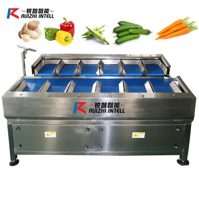 China Pleurotus eryngii pepper okra cucumber carrot mix belt weigher PZ-PD12-8-A for sale