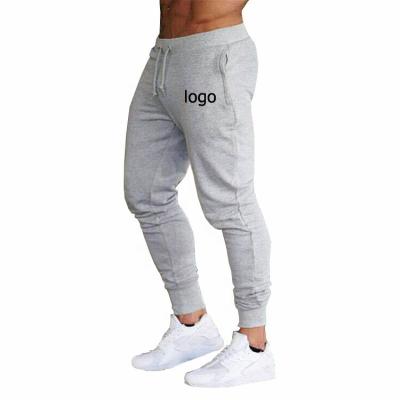 China Custom logo Anti-wrinkle gym sweatpants white mens running track pants tracksuit pants for sale