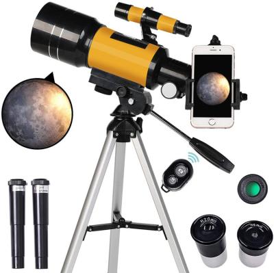 China Amazon Hot Sale 300mm Astronomical Telescope Portable Astronomical Telescope 70mm Travel Refracting Telescope for Kids Beginners with Tripod for sale