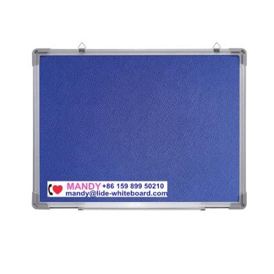 China Message Board Fabric Pin Boards With Silver Aluminum Frame for sale