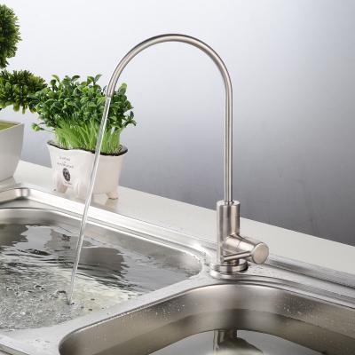 China 304 Stainless Steel Kitchen Sink Filter Purifier Contemporary High Quality Brushed Lead Free Drinking Water Faucet for sale