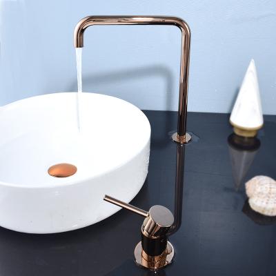 China 2021 Hot Sale Metered Faucets Amazon Basin Taps Deck Mounted Lavatory Water Mixer Antique Brass Brushed 2 Holes Pull Down Faucet for sale