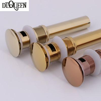 China New Design Modern Best Selling Brass Pull Down Pop Up Sink Waste Drainer Wash Basin Drainer for sale