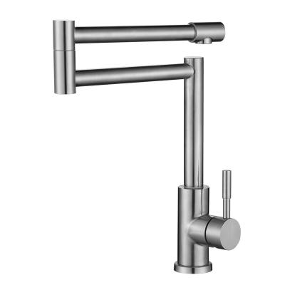 China Manufacturer Contemporary Professional Drawable Sink Tap 304 Stainless Steel Kitchen Water Folding Kitchen Sink Taps Set for sale