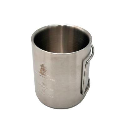 China Durable Custom 220Ml 300Ml 400Ml Stainless Steel Cup Camping Hiking Picnic Mugs Cup With Cheap for sale