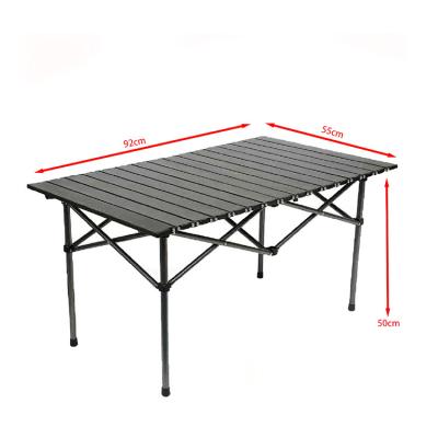 China Easy Folding Folding Table BBQ Egg Roll Table Beach Picnic Aluminium Camping Table Foldable For Travel for sale