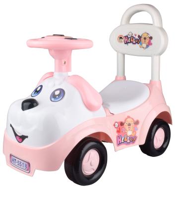 China Ride On Cute Toy Parent-child Hot Dog Outdoor Shape Scooter With Storage Function Light Music Steering Wheel With Whistle for sale