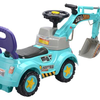 China Ride on Multifunctional Toy Outdoor Parent-child Pulley Ride Car Excavator Children's Toy Car Hot-selling Slide for Sale for sale