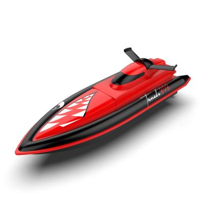 China Hot-selling Remote Control Speedboat Children's Remote Control Boat Amazon Shark Race 2.4G High-speed Boat Water Boy Toy for sale