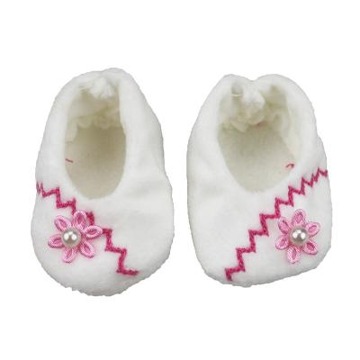 China New 18 Inch American Girl Doll Shoes 43cm Cartoon Toy Factory Supply Pure White Crystal Shoes Doll Direct Doll Accessories for sale