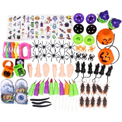 China Hot Sale 120PC Funny Party Set Toys Halloween Toy Set Ghost Festival Halloween Party Tricky Arrangement for sale