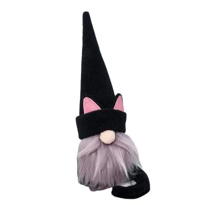 China Plush Doll Halloween Decoration Doll Elf Cat Carnival Party Faceless Dwarf Atmosphere Props Plush Elf Toy for sale