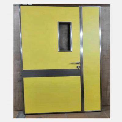 China Heat insulation Guangzhou crafted airtight flush lab doors for purification rooms, Guangzhou cleanroom door for sale