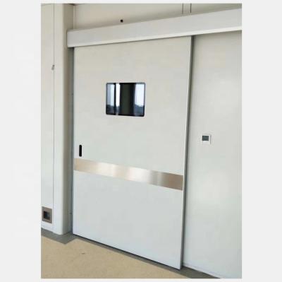 China Heat Insulation HPL Electric Sliding Operating Room Door , HPL Slide Double Door for sale