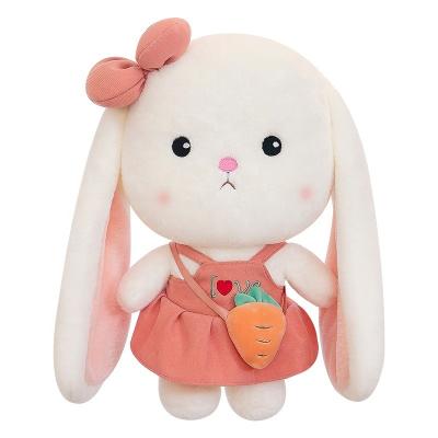 China New Custom Made Bunny With Carrot Plush Bunny Doll Plush Toy Long Ear Plush Toys Bunny With Carrot for sale