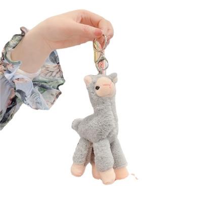 China Wholesale Customized Soft Plush Doll Alpaca Bag Key Chain Cute Alpaca Pendant Mini Kids Gift Cute Cartoon Toys Key Chain for sale