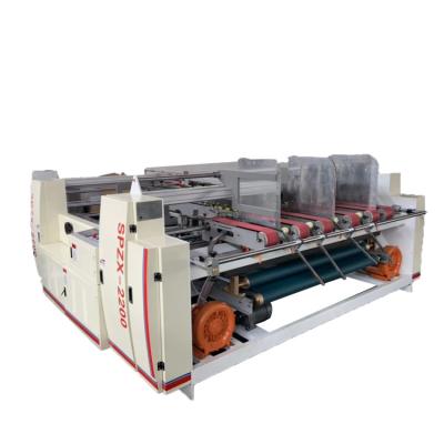 China Cardboard Box Making Plant Single or Double Corrugated Sheets Folding Gluing Machine for Gluing Corrugated Cardboard Box for sale