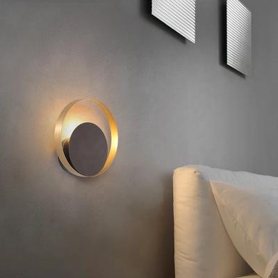 China Nordic Creative Modern Indoor Gold Wall Light LED Sconce Lighting Dining Living Room Bedroom Bedside for sale