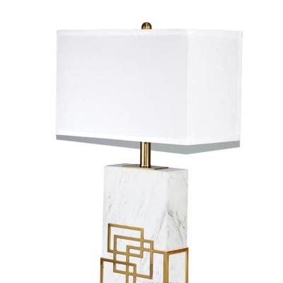 China Modern Minimalist Modern Marble Light Luxury Nordic Show Room Study Hotel Living Room Bedroom Bedside Table Lamp for sale