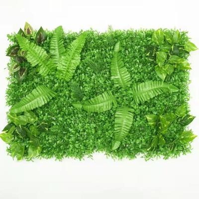 China Popular Artificial Plastic Grass Wall Panels Greenery Plant Wall Grass Artificial Grass Wall Backdrop For Indoor Outdoor Restaurant for sale