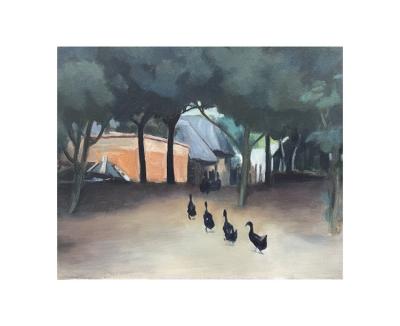 China Modern Original Decorative Ducks Paintingoil Walking Animal Paintings By Numbers Landscape Paint By Numbers Poster Painting for sale