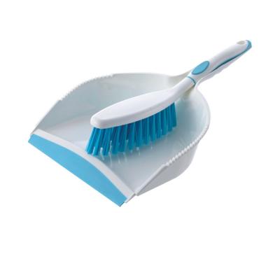 China 2021 Hot Selling Mini Long Handle Plastic Detachable Broom And Dustpan For Bed Desk Cleaning for sale