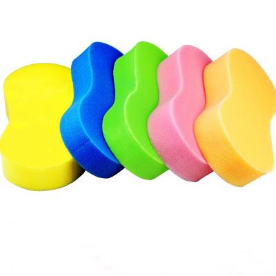 China Sustainable Hot Selling Figure Eight Color Large Vacuum Compressed Cleaning Sponges For Automobile Cleaning for sale