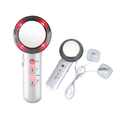 China Ultrasound Slimming Fat Burner Cavitation Face Beauty Machine 3 in 1 Electric EMS Ultrasound Cavitation Device Body Slimming Massager Infrared Fat Burner Therapy Ultrasonic Cavitation for sale