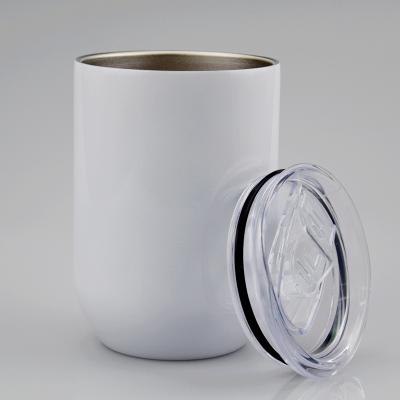 China Sublimation Stainless Steel Egg Shape Tumbler Double Wall Viable Wall Insulated Egg Shaped Mugs Wine Tumbler for sale