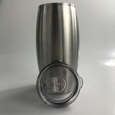 China 15oz 20oz 25oz Stainless Steel Football Tumbler Viable Wall Insulated Wine Tumbler Double Football Tumbler for sale