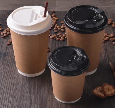 China 8/12/16oz Milk Cup Recyclable Kraft Paper Insulation Disposable Customizable Coffee Cup for sale