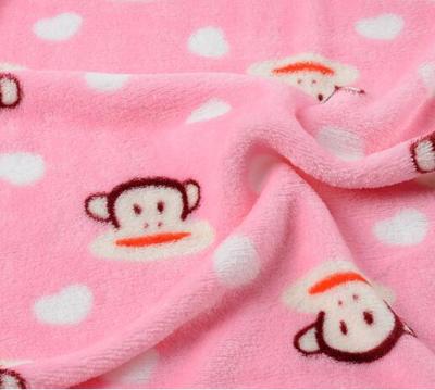 China Custom Baby Flannel Fabric Printing Flannel Cloth Wholesale Anti-Static for sale