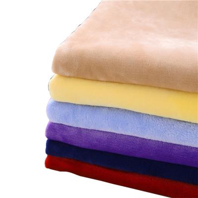 China 100% anti-static polyester flannel fabric for bedding and garment for sale