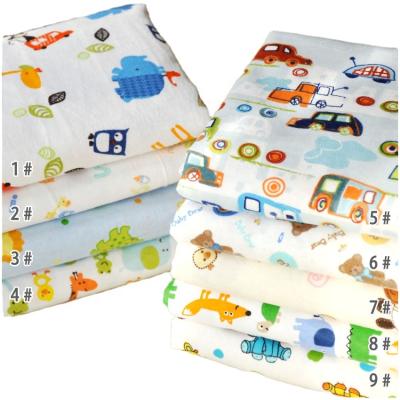 China 100% Covering Fabric Viable Print Flannel Sheets Bedding Set Cotton Flannel Fabric For Baby Cloth for sale