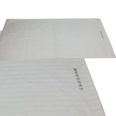 China Sustainable Hotel Bedding Set With Printed Custom White Logo Hotel Pillow Cases for sale