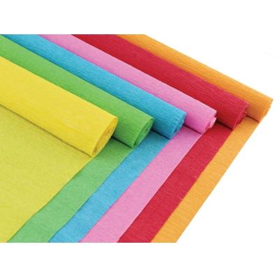 China Gift Wrapping Antirust Floral Crafts Colorful Rolled Crepe Paper for sale