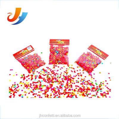 China 8mm Color Mix Paper Wedding and Festival Round Color Party Flame Retardant Paper Confetti for sale