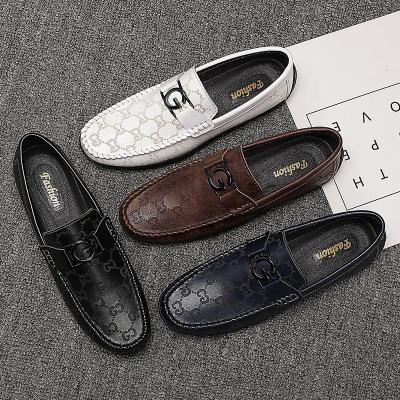 China Fashion Trend New Mens Workout Shoes Fashion Business Casual Leather Shoes Luxury Dress Loafers For Men for sale