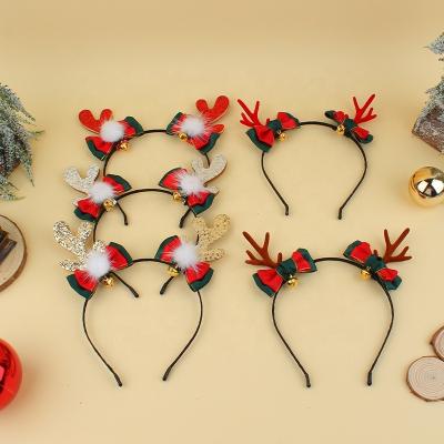 China Hottest Chirstmas Decor Christmas Antlers Headband Christmas Decorations Accessories Girls Ladies Ladies Gift Headband for sale