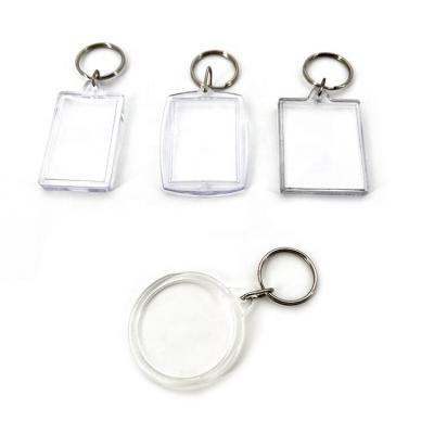 China High Quality Clear Plastic Clear Key Chain Acrylic Key Chain Photo View Key Chain Monogram Key Chain Accessories for sale