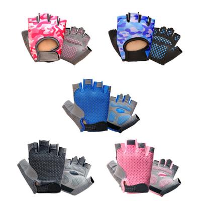 China Recycling Palm Gloves Breathable Fingerless Gloves Children's Gloves Durable Anti Slip Customized Anti Slip Riding Gloves for sale