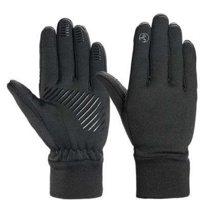 China Men's Winter Gloves Outdoor Sports Anti-skid Touch Screen Waterproof Windproof Warm Silicone Increasing Gloves For Men for sale