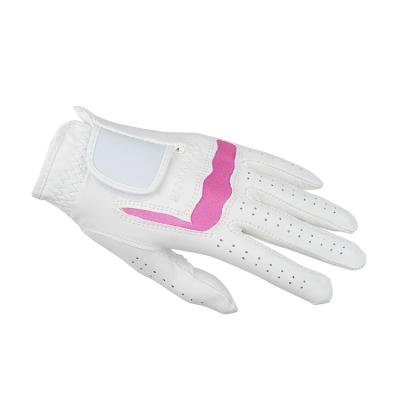 China Breathable High Quality Anti Slip Golf Glove White Chip Light Material Left Hand Golf Gloves for sale