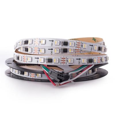 China DC Cuttable 12 24 Volt 60Leds/m 5050 RGBW Led Strip Light With TM1814 IC Accessible for sale