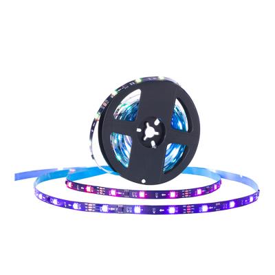 China Home Residential Car IP20 ws2811 LED Sync 12v 5050 RGB SMD Interior Music Strip Light for sale