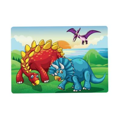 China Eco - Friendly Plastic PP Kids Dinosaur Baby Place Mat for sale